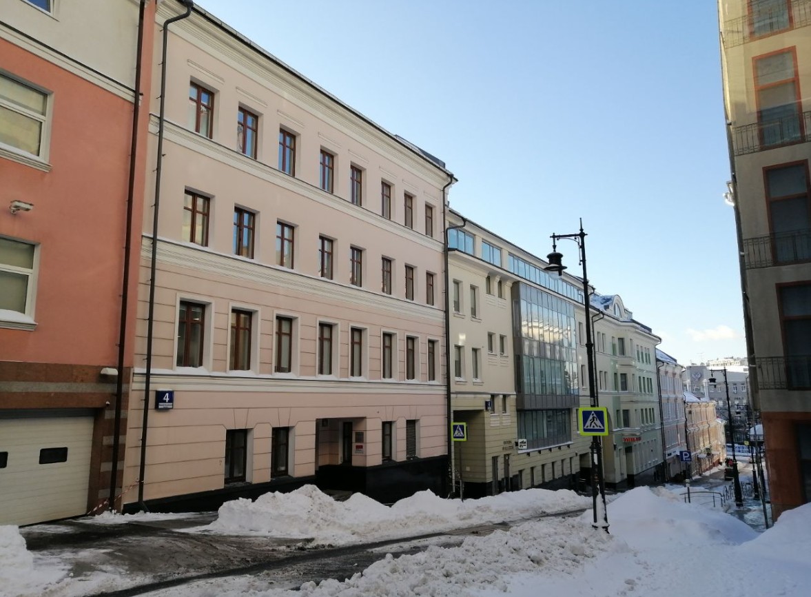 фасад дома, здание по адресу г Москва, Нижний Кисельный пер, д 4